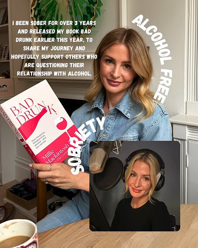 Millie se zasigurno nije sramila zbog prijašnjih poteškoća s pićem i drogama, od kojih je neke opisala u svojoj knjizi Bad Drunk: How I Found Freedom From Alcohol još u siječnju