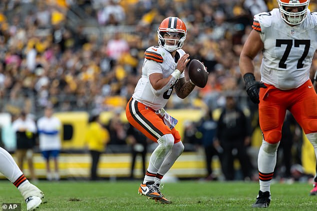 Gabriel je uzeo šest udaraca protiv Steelersa dok je Cleveland gubio 23-9 od svojih suparnika