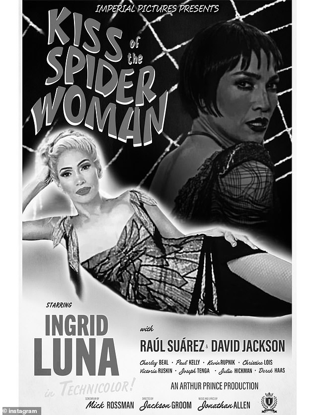 Također je podijelila crno-bijeli filmski poster inspiriran vintage filmom sa svojim licem i imenom svog lika Ingrid Luna na njemu