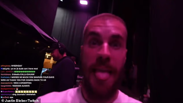 Nakon više od sat vremena streamanja, Bieber je iznenada najavio: 'Prekinut ću stream'