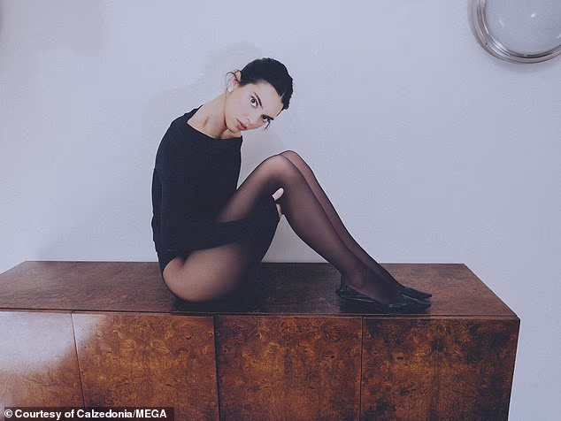 29-godišnja djevojka s naslovnice Voguea zapanjila je s kosom skupljenom u punđu dok je nosila potpuno crni look, uključujući prozirne tajice, bodi s Bardot izrezom i male pete.