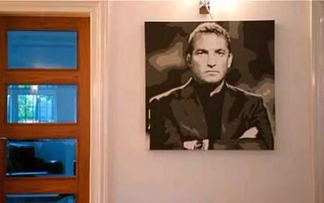 The large portrait of Rodgers hanging in his house in Liverpool was seen in the 'Being Liverpool' six-part documentary during his time in charge