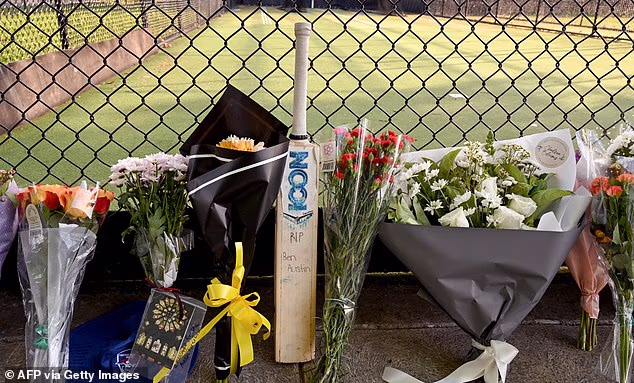 G. Austin je rekao da su on i njegova supruga Tracey shrvani i da će zauvijek njegovati svog sina (na slici, palica za kriket izostavljena za sjećanje na tinejdžera)