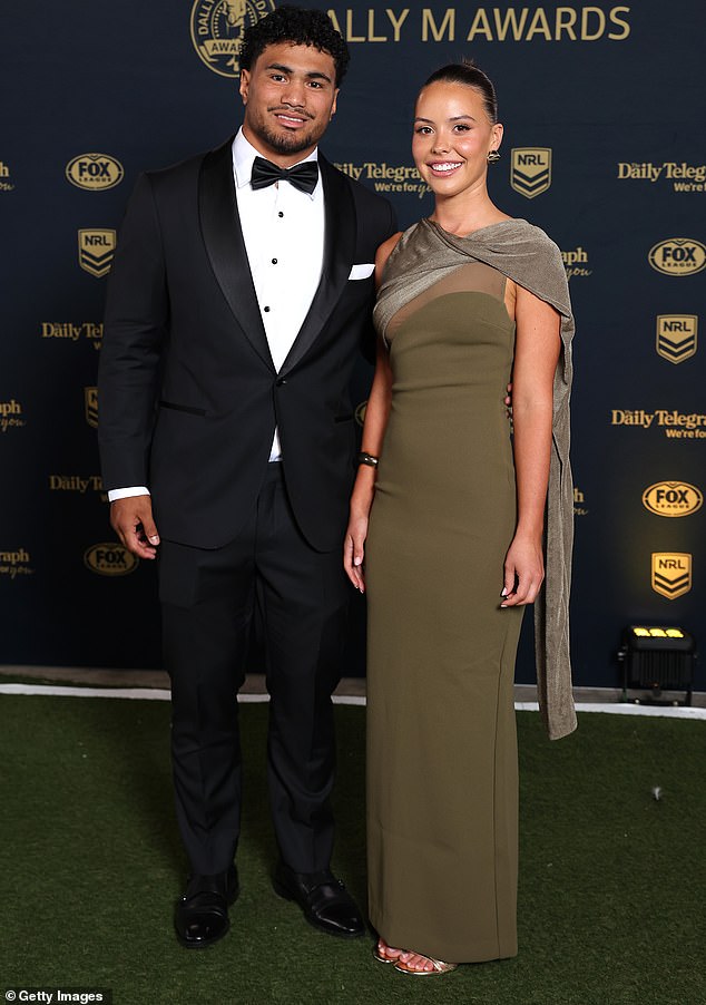 SYDNEY, AUSTRALIA - OCTOBER 01: Robert Toia of the Sydney Roosters arrives ahead of the 2025 Dally M Awards at The Winx Stand, Royal Randwick Racecourse on October 01, 2025 in Sydney, Australia. (Photo by Mark Metcalfe/Getty Images)