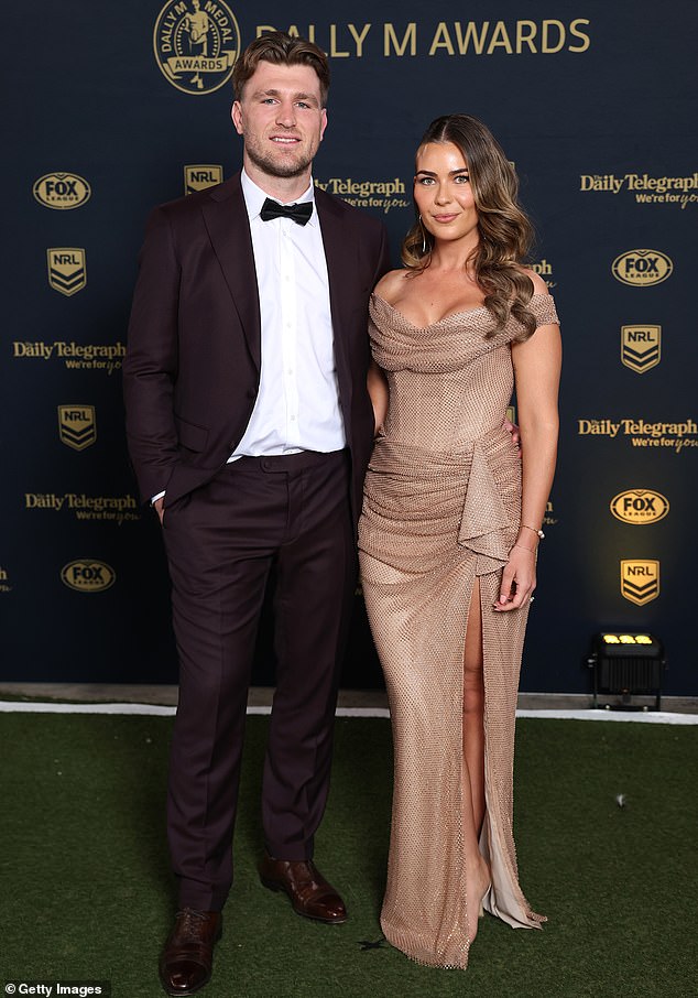 SYDNEY, AUSTRALIA - OCTOBER 01: Jai Arrow of the South Sydney Rabbitohs arrives ahead of the 2025 Dally M Awards at The Winx Stand, Royal Randwick Racecourse on October 01, 2025 in Sydney, Australia. (Photo by Mark Metcalfe/Getty Images)