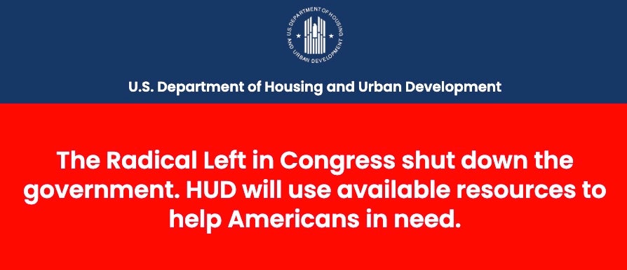 Osim Noemovog videa, na vladinim web stranicama postoje i skočni prozori, okrivljujući demokrate za isključivanje