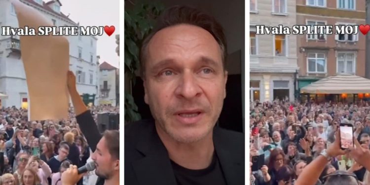 Bešlagić u suzama, komentirao okupljanje na Pjaci: “Kada te Split zavoli, zavoli te za vječnost — i to znači da si poseban”