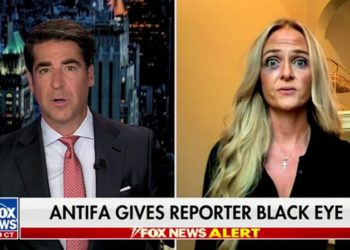 Desničarski novinar kaže Fox Newsu da joj je prosvjednik iz Portlanda “Antifa” dao crno oko