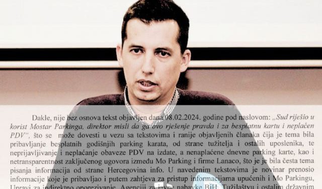 Direktor Mostar Parkinga ušao u seriju poraza. Nakon UNIS-a, izgubio i tužbu za klevetu protiv Hercegovina.info