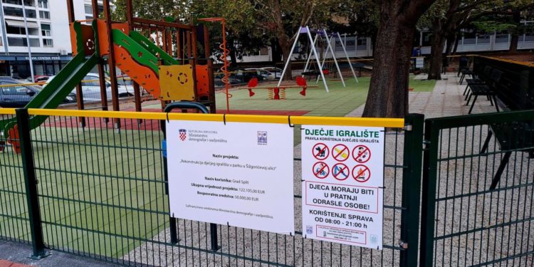 Dobre vijesti za one najmlađe: Grad Split otvorio obnovljeno i pristupačno igralište u Šižgorićevoj ulici