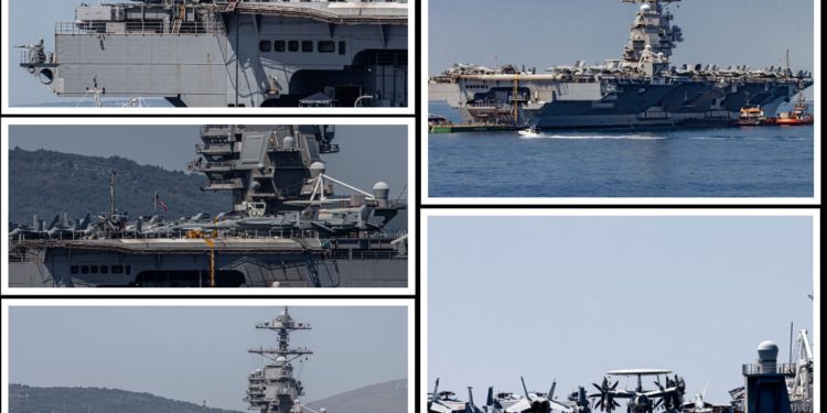 FOTO Pogledajte kako izgleda najveći vojni brod na svijetu ispred Splita