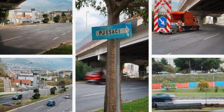 FOTOGALERIJA Nakon tragedije na Pujankama započelo postavljanje ograde u Ulici Domovinskog rata. Radnici su na lokaciji – donosimo fotografije