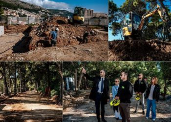 Franković u obilasku radova u Parku Gradac: Radovi napreduju prema planu i očekujemo završetak krajem svibnja iduće godine