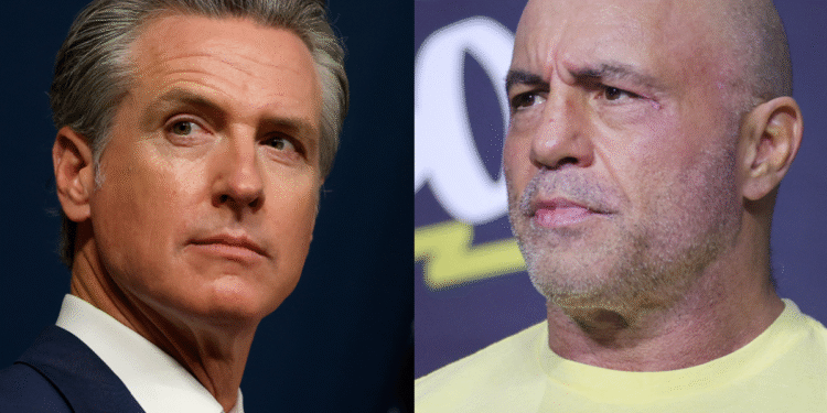 Gavin Newsom poziva Joea Rogana da razgovara o njemu i zahtijeva Podcast Poziv u Profane Rant