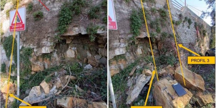 Grad Zadar uskoro raspisuje natječaj za sanaciju potpornog zida uz bazen Kolovare, sprječava se daljnje urušavanje