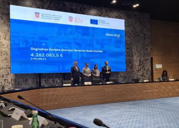 Gradu Splitu dodijeljena bespovratna sredstva za projekt izgradnje i opremanja školske dvorane OŠ Sućidar