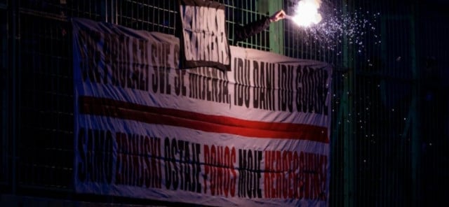 Iako to skoro nikad ne čine, mostarski Ultrasi komentirali rad pravosuđa