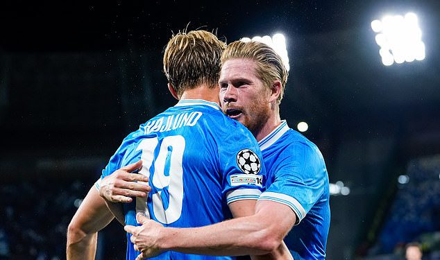 Kevin de Bruyne odbija se od Antonija Conte Feuda s dvije asistencije za Flop Man United u sukobu Lige prvaka – s Man City Legend optuženim za ruffing perja u novom klubu Napoli