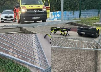 Klizna metalna vrata pala na 10-godišnju djevojčicu u školskom dvorištu. Policija istražuje okolnosti nesreće
