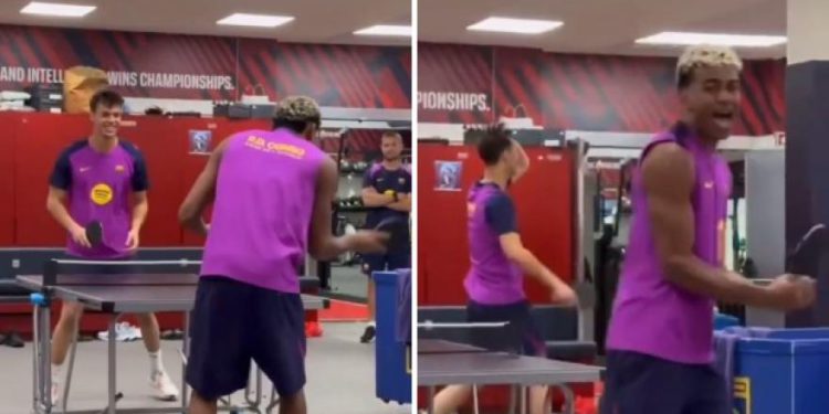 Lamine Yamal ne može se igrati… čak ni na stolnom tenisu: kakav smijeh u svlačionici!