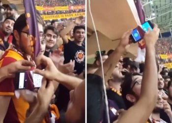 Mobilni telefon se raspršio na stadionu? Rješenje ovih obožavatelja je sjajno!