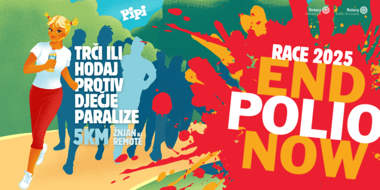 Nova humanitarna utrka u Splitu: End Polio Race 2025 stiže na Žnjan