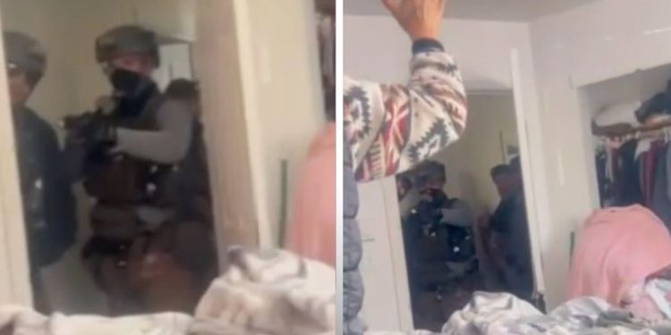 Obitelj traumatizirana nakon što su naoružani agenti ICE-a upali u vrata s mamom i bebom u sobi kako bi uhitili dvoje osumnjičenih