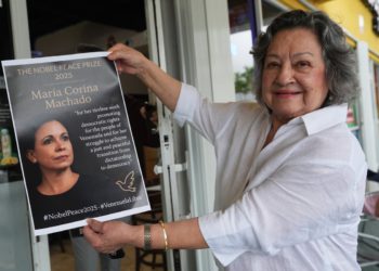 Pogledajte kako Venezuelani u SAD -u reagiraju na pobjedu Nobelove nagrade Marije Corina Corina Machado