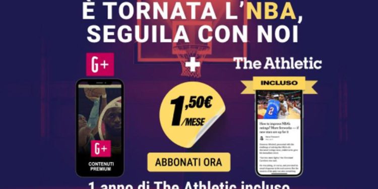 Posebna G+ NBA i The Athletic promocija: 1,5 eura mjesečno tijekom jedne godine