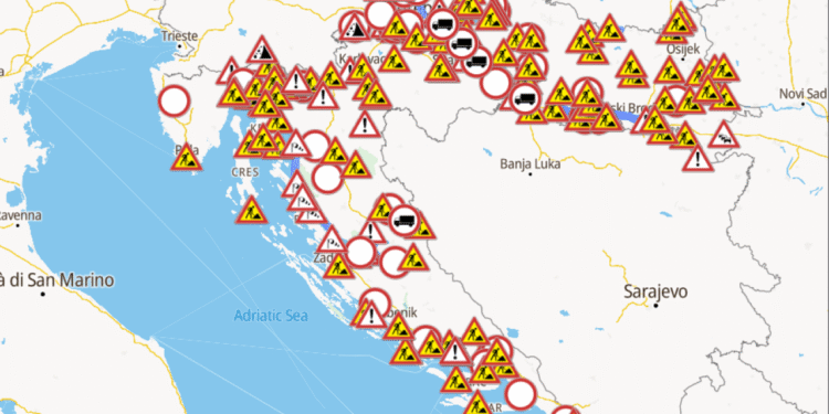 Samo za osobna vozila na A1 između čvorova Sveti Rok i Posedarje, DC Maslenica-Zaton Obrovački i Paškom mostu