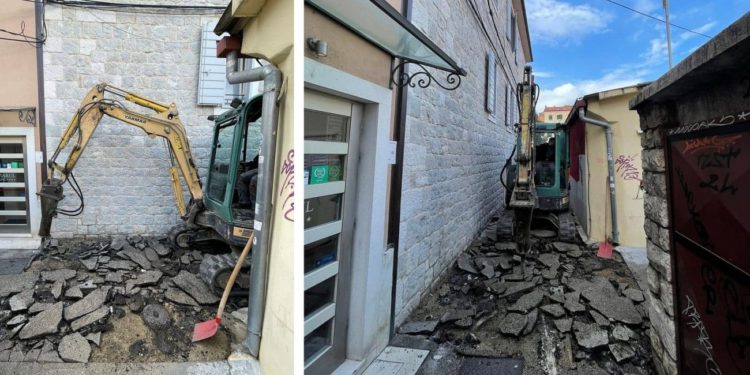 Sanira se asfalt u Kninskoj ulici u Splitu