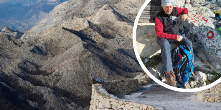 Slobodna Dalmacija – Potpuno slijepi profesor osvojio poznati vrh surove dalmatinske planine, ali tu ne staje: ‘Želim biti prvak, kao Hajduk’