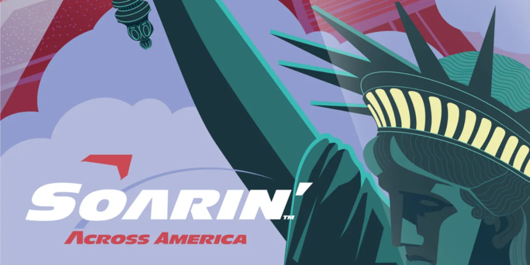 Soarin’ Across America Dolazak u Walt Disney World i Disneyland na Disneyjevu proslavu 250. godišnjice Sjedinjenih Država