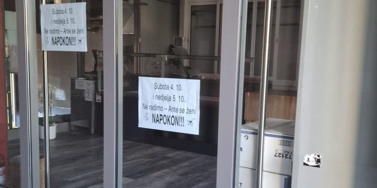 Splitska mesnica ovaj vikend ne radi, razlog je nasmijao mnoge: “Ante se ženi… NAPOKON!!!”