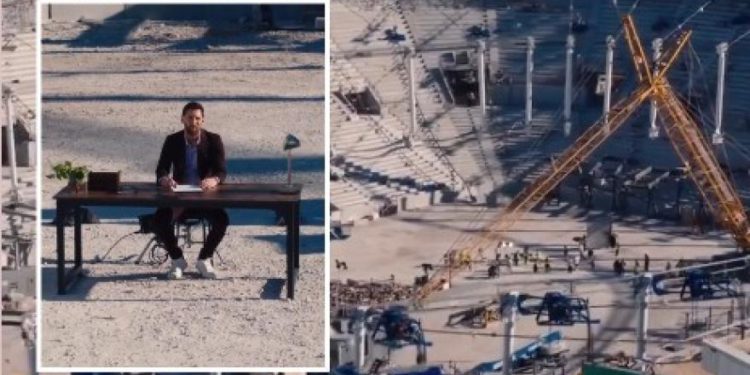 Što Messi radi u centru stadiona u izgradnji? Razlog će vas iznenaditi