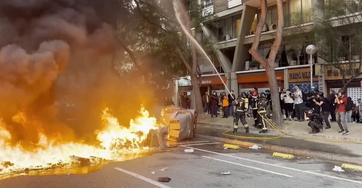 Sukobi u Barceloni dok propalestinski prosvjed postaje nasilan | Vijesti