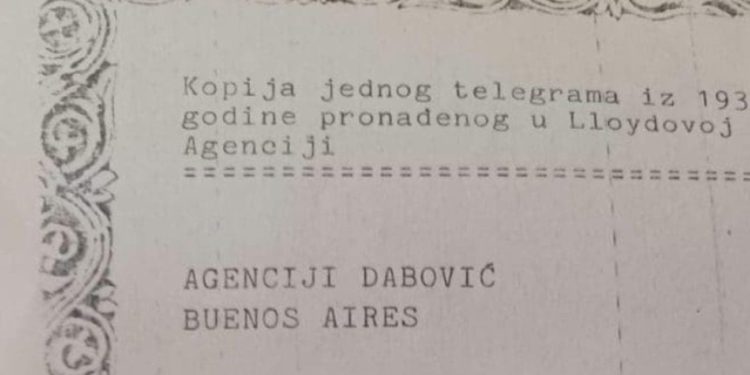 Telegram dubrovačkog kapetana hit je i 91 godinu poslije: “Javite mi da li trebam još kojoj gospi telegrafat”