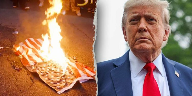 Trump naređuje neposredna uhićenja zbog spaljivanja zastava s jednogodišnjim zatvorom