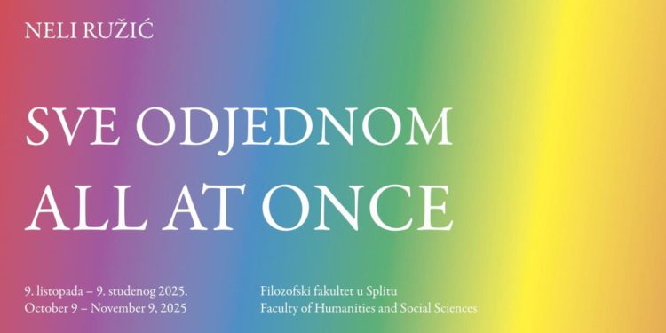 Umjetnička intervencija Neli Ružić “Sve odjednom / All at Once” na Filozofskom fakultetu u Splitu