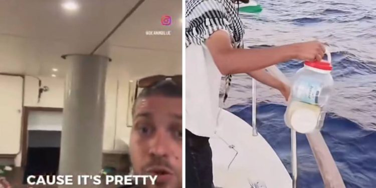 VIDEO Izraelci tvrde da nijedan brod nije prevozio humanitarnu pomoć, no članovi posada u flotili su je bacili u more da dopluta do Gaze…