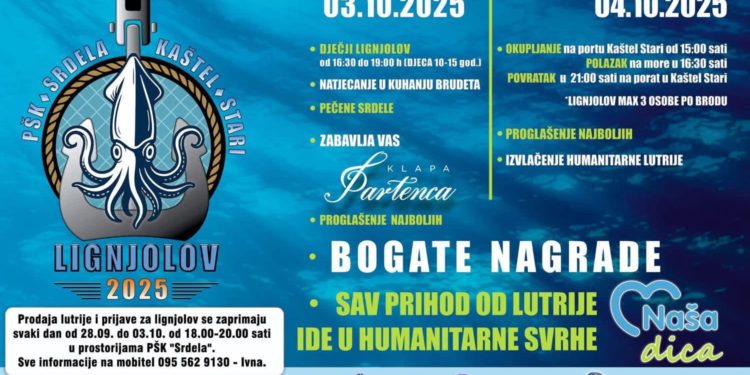 Tradicionalni lignjolov vraća natjecanje i humanost u Kaštela