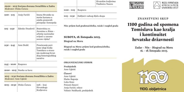 Znanstveni skup „1100 godina od spomena Tomislava kao kralja i kontinuitet hrvatske državnosti“
