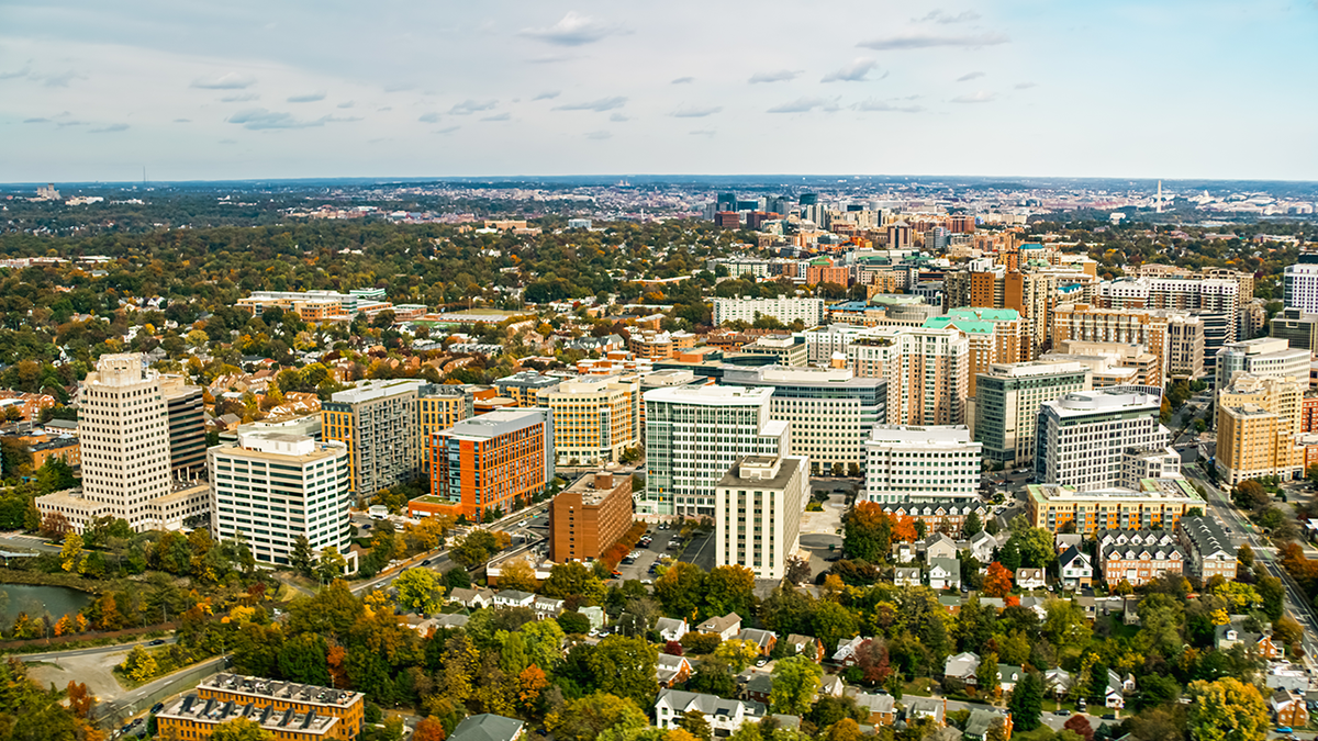 Arlington, Virginia, vidi se s neba