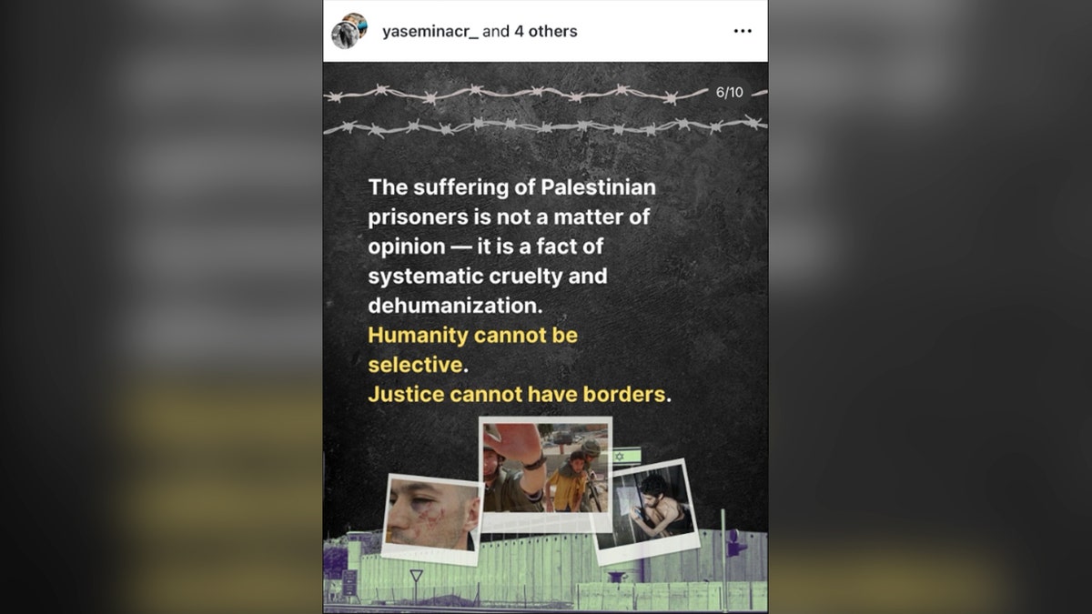 Instagram Post o Palestincima na kojoj se nalaze slika izraelskog talaca Evyatar David