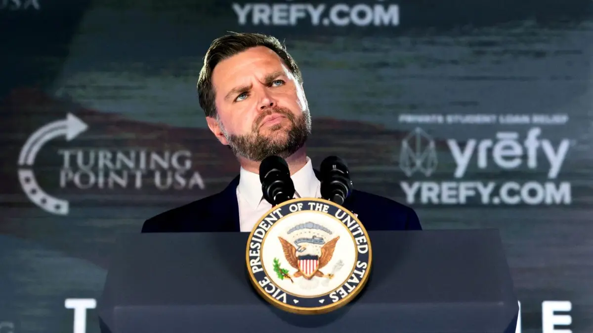 Potpredsjednik JD Vance govori na događaju Turning Point USA na Sveučilištu Mississippi.