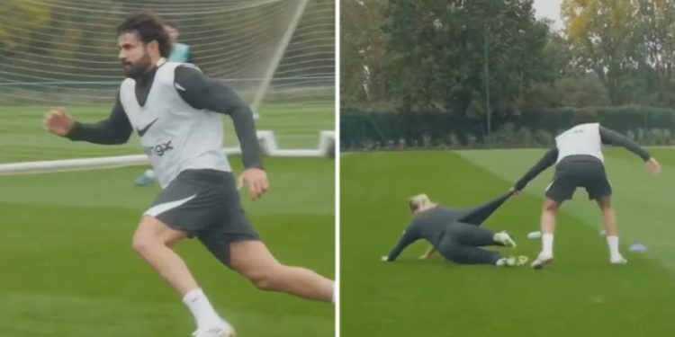 lovi igračicu na treningu i ovako je udari