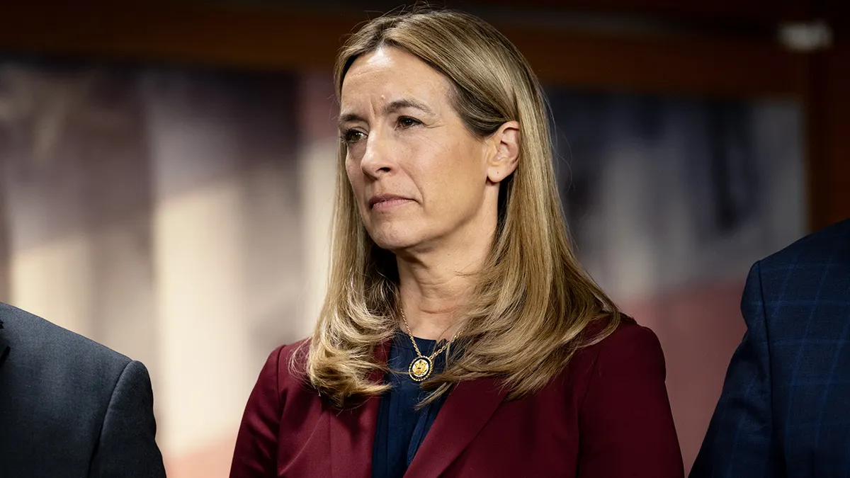 Mikie Sherrill viđen tijekom konferencije za novinare