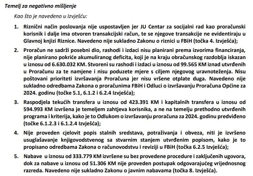 Revizija u općini Grude