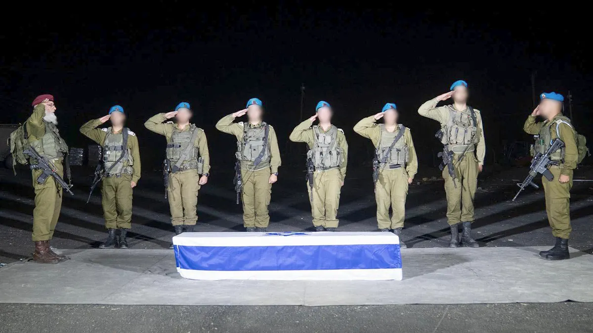 Izraelski vojnici pozdravljaju lijes Tal Haimija