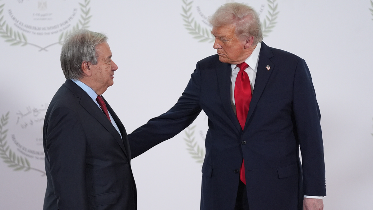 Predsjednik Trump i generalni tajnik UN -a Antonio Guterres sastaju se u Egiptu.